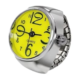 New Ring Watch Hot Selling Creative Arabic Numeral Scale Circular Dial Alloy Shell Finger Couple Men's And Women's Styles