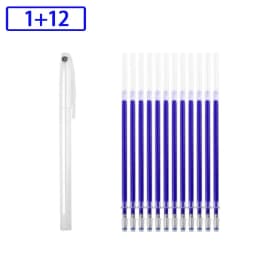 4-40Pcs High Temperature Disappearing Fabric Marker Pen Erasable Refill Pens For Patchwork Fabric PU Leather Mark Sewing Tools