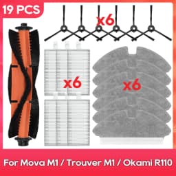 Fit For ( Dreame Mova M1 / Trouver M1 / Okami R110 / ROPO Laser Slim / Kewbily DL30 Pro ) Side Brush Filter Mop Accessories Part