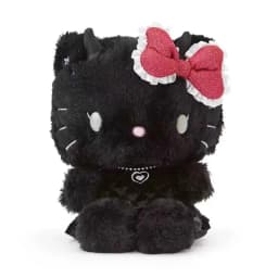 Cute Hello Kitty angel devil Gothic Y2K bow wing plush doll bag pendant soft hair jewelry girl birthday gift