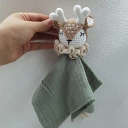Baby Soother Appease Towel Bib Soft Elk Bear Elephant Sleeping Doll Teether Infants Comfort Sleeping Nursing Cuddling Blanket