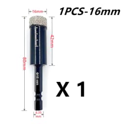 5-16mm Hexagonal Shank Brazed Dry Ceramic Tile Drill Bit Marble Granite Vitrified Tile Hole Opener Diamond Drill Bit Hole Saw