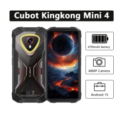 Cubot KingKong MINI 4 Rugged Phone4.7 Inch Mini Mobile Phones 8GB RAM 256GB ROM 4700mAh 48MP 4G Small Smartphone Android 15 NFC