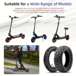 New 255x80 Tyre for Kugoo M4 Pro, KUKIRIN G2, Inokim oxo, Kugoo G1, Dualtron VICTOR Electric Scooter Off-Road 10 Inch Tire