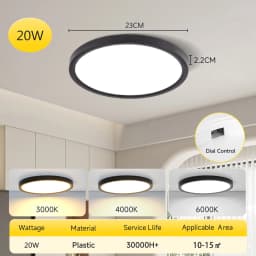 2.2Cm Ultra Thin Led Ceiling Light 220V 3 Colors Led Panel Light Indoor Bathroom Bedroom Home Decor Ceiling Lamp Chandelier