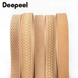 1Pc Deepeel 3.8cm*110/120cm First Layer Cowhide Embossed Belt with Pin Buckle Band DIY Handmade Crafts Leather Belts Accessories