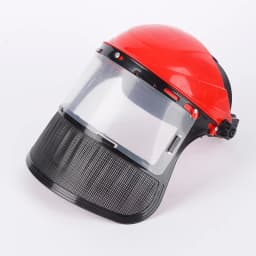 Garden Grass Trimmer Safety Helmet Hat With Full Face Mesh Protective Mask For Logging Brush Cutter Forestry Protection