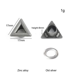 20/50/100PCS Old silver Flower/Round Conchos Screw Back Rivets For Bags Belt DIY Doll Clothes Sewing Riveting Button Accessories