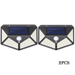 1-12 Pack Solar Lights Outdoor 100 LED Wall Lamp Motion Sensor Lights Waterproof Solar Street Light for Garden Porch Yard Garage