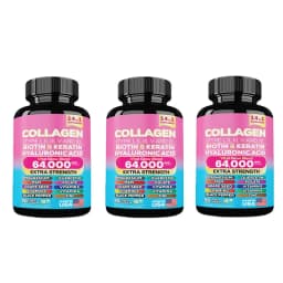 90 Caps Hydrolyzed Collagen Capsules,Remove Spots Wrinkle Eye Bags, Anti-Aging,NAD+ Supplement,Skin Care Repair for Women