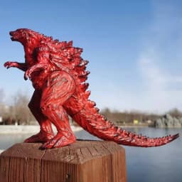 2024 New Godzilla VS King Kong Action Anime Figurie Large Godzilla King Ghidorah Soft Glue Monster Doll Model Ornaments Toys