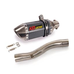 For Ducati Scrambler 800 821 Motorcycle Exhaust System Middle Connect Link Pipe Section Tube 51mm Muffler Baffler With DB Killer