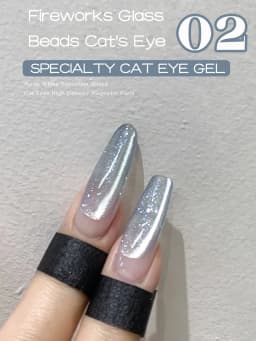 1-12pcs TC Summer Blue Glass Bead Cat Eye Gel Nail Polish Flash White Spar Nude Color Magnet Nail Art Gel Salon Christmas Nails