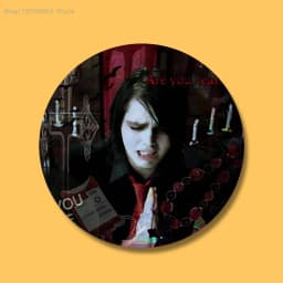 My C-Chemical R-Romance Badges Button Round Creative Pin Brooch Badge Bag Decor Accessories Fans Collect Friends Gifts