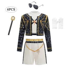 New Girls 3 PCS Set Halloween Cosplay Top Jacket Skirt Shorts Dance Role Play Singer Show Outfit Stage Performance Costume
