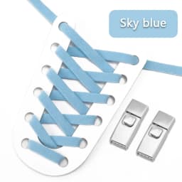 New No Tie Shoe Laces Press Lock Shoelaces Without Ties Elastic Laces Sneaker Kids Adult Widened Flat Shoelace for Shoes