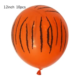 4/10Pcs 22inch 4D Round Animal Printed Leopard Zebra Tiger Giraffe Foil Balloons Jungle Safari Birthday Balloons Party Decor