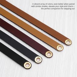 Replacement Leather Shoulder Strap for Herbag 31 Mini Herbag,an Cognac Replacement Shoulder Strap, Gold Hardware Grommets