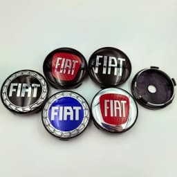 4pcs 60mm fiat logo Car Wheel Center Cap Hub Covers Badge Styling Accessories Silver Or Black Compatible with FIAT