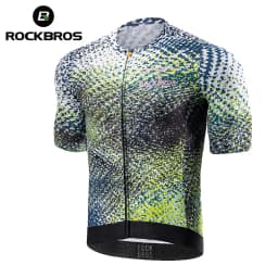 ROCKBROS Summer Cycling Jersey Breathable High Elastic Short Sleeves Jersey Shirt Male Cycling Jersey Set Men Cycling Clothing