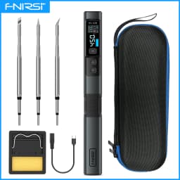 FNIRSI HS-02 Smart Electric Soldering Iron PD 100W Adjustable Constant Temperature Fast Heat Portable Soldering Iron Station Kit
