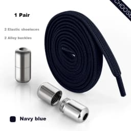 Alloy Lock No Tie Shoe Laces Flat Shoelaces for Sneakers Elastic Laces Without Ties Kids Adult Quick Lace for Shoes Rubber Bands