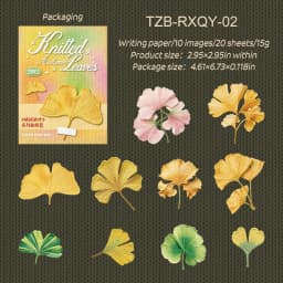 JIANWU Vintage Autumn Leaves Maple Leaf Landscape Material Collage Scrapbooking PET Sticker Creative DIY Journal Stationery