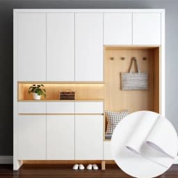 Skin Feel Thick Waterproof PVC Self Adhesive Wallpaper Muebles Furniture Renovation Oil Proof Kitchen Cabinets Armoire Stickers