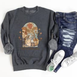 Vintage Tale As Old As Time Sweatshirt Retro Beauty Shirt Aesthetic Princess Pullover Streetwear Unisex Long Sleeves Sweatshirts