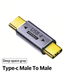 NNBILI USB4.0 40Gbps USB C OTG Adapter PD 100W Type C Male to Type C Male Fast Charging 3.1 Type C 10Gbps Converter Data Adapter