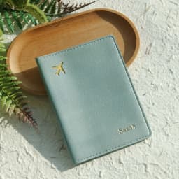 Customized Name PU Leather Travel Passport Gilding Letters Protective Case Personalized Thickened Passport Holder Case