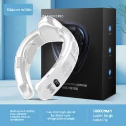 2026 New Wearable Air Conditioner USB Rechargeable Portable 3 Refrigeration Hanging Neck Fan Mute 6000mAh Outdoor Summer Cooler