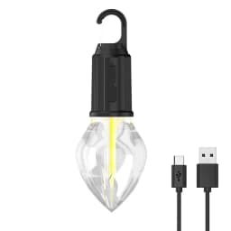 Portable Camping Light 600mAh LED Camping Lamp with Hook Portable Lighting Lantern Type C Charging Waterproof for Hiking Fishing