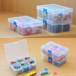 6 Grids Plastic Removable Divider Storage Box Adjustable Organizer Case for Jewelry Earrings Bead Small Parts Hardware and Craft