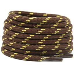 2 Pairs Work Boots Shoe Laces Diameter 4.5mm Heavy Duty Hiking Shoelaces for Men Women Round German Training Shoelace