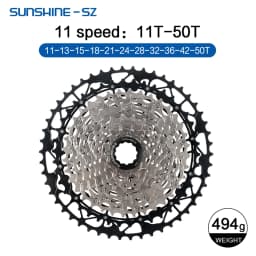 SUNSHINE MTB Cassette 8 9 10 11 12 Speed Mountain Bicycle Freewheel Extra Light 40 42 45 46T 48T 50T 52T for Shimano HG Sprocket