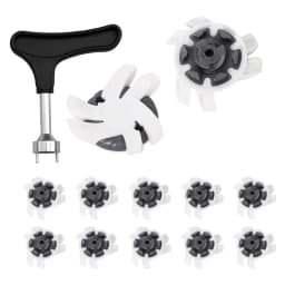 Spikes For Golf Shoes 12 Pieces Anti Slip Golf Shoe Spikes Golf Cleat Quick Twist Golf Spikes Golf Cleats Portable Wrench Screw