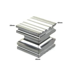Square Six-Sided Dapping Block High Hardness Steel Forming Shaping Tool Jewelry Tools