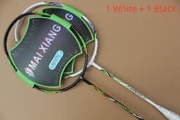 2 Pcs High-Elastic Carbon Fiber Bionic Elements Badminton Racket 28Lbs High-Quality Ultracore U10 Badminton Racquet