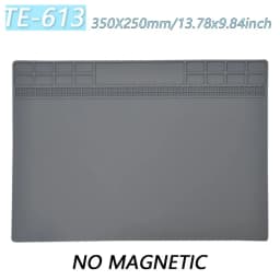 Magnetic Soldering Station Mat Antistatic High Temperature Resistance Silicone Work Mat for Electronic Phone Laptop Watch Repair