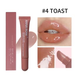 Peptide-Infused Lip Tint Set - 4 Jelly Gloss Shades, Moisturizing Lip Gloss, Long-Lasting Shiny Lip Color