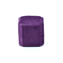 Octagonal Velvet Ring Box Single Double Three Slot Wedding Engagement Ring Box Earring Storage Box Elegant Retro