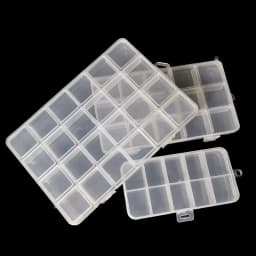 24 Grid With Slot Beaded Anti-string Grid Plastic Storage Box Jewelry Classification Parts Division Box Jewelry Box Organizer