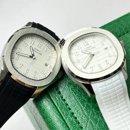 2024 LINBERT New Automatic Mechanical Watch PATEK Men's Watch White Rubber Waterproof Brand Luminous Stainless Steel Men's Watch