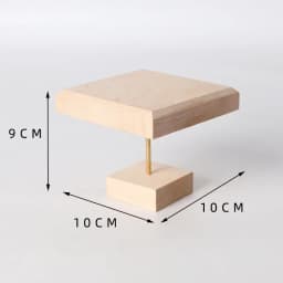 Solid Wood Walnut Jewelry Display Stand Mini Desktop Riser Bracelet Watch Display Plate Cosmetics Rack Holder Doll Organizer
