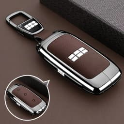 Car Zinc Alloy TPU Leather Key Case Holder Cover For Geely Galaxy EX5 E5 L6 L7 EMI NO.1 Proton e.MAS 7 5 E8 Starry 8 Accessories