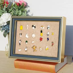 Hollow Shadow Box Frame for Badges Medals Brooches Keepsakes Wall Mountable Display Case with Storage Stylish