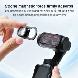 STARTRC Wide Angle Lens Filter for Insta360 Luna Selfie Lens Magnetic Adapter with Mini Head Effect & HD Optical Glass Accessory