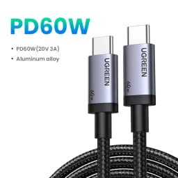 UGREEN PD 60W USB Type C Cable 3A USB-C Fast Charging Code for iPhone 17 16 MacBook Air iPad Samsung Xiaomi Poco Charger Cable