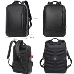 15.6 inch Laptop Backpack Men 100% Genuine Leather Men's Backpack USB Charge Backpacks Travel Bag Schoolbag Student Bookbag
